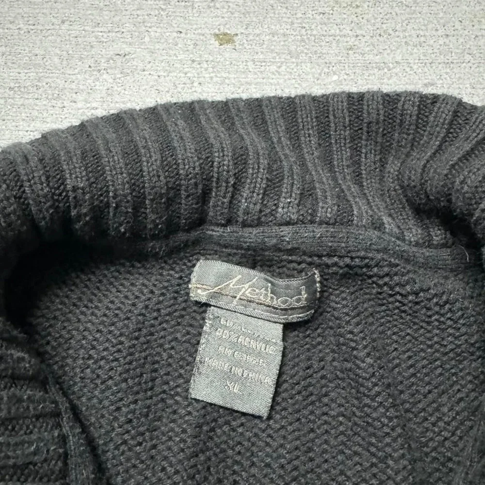 Method Zipup Striped Knit Sweater‎ Size XL